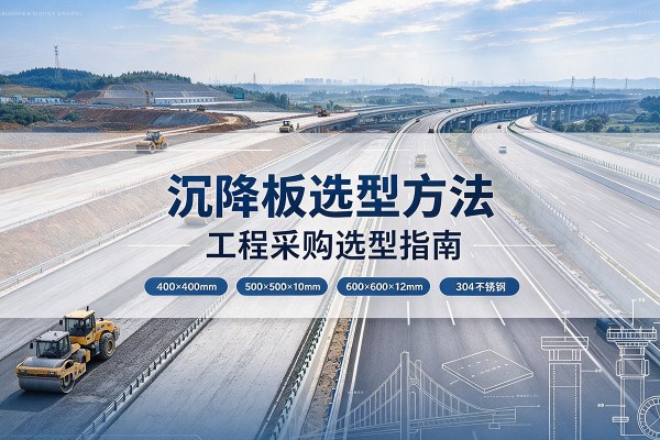 赤坎沉降板选择方法